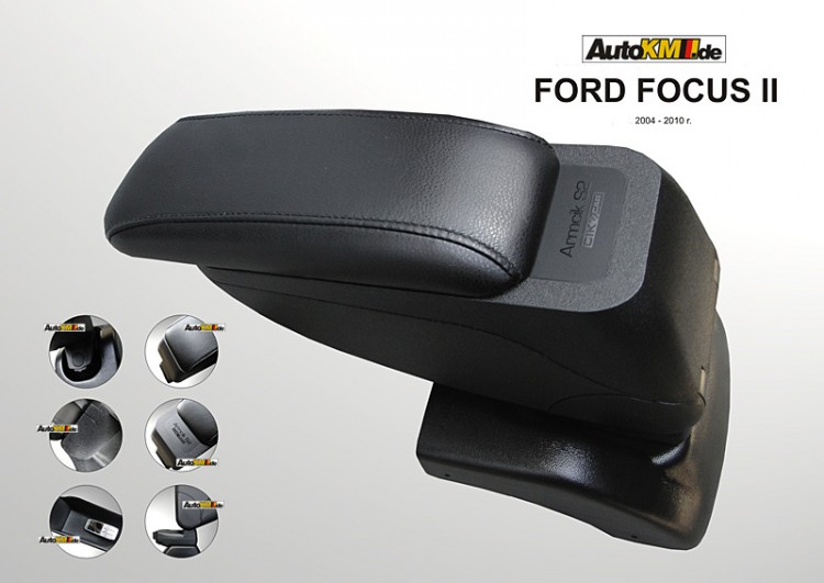 Mittelarmlehne - Armauflage für Ford Focus (2005-2011) mit Staufach und in  der Länge verstellbaren